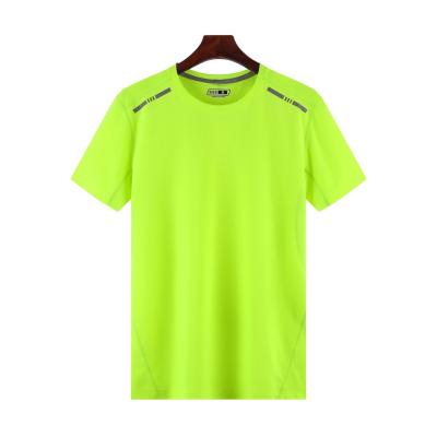 China Hot Selling Anti-Wrinkle New Summer, Quick-drying Sports Short Sleeve For Male Breathable Polyester Round-collar Tops T-shirt for sale