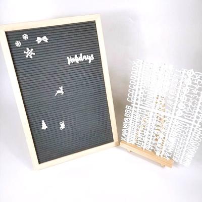 China Wholesale Good Quality Wooden Colorful Message Board Felt Letter Board 12x18 Inches Or Customized for sale