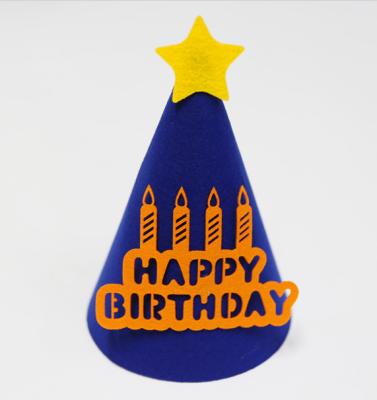 China Cute Eco-Friendly Felt Crown Birthday Hat Birth Party Dressing Supplies Felt Party Decoration for sale