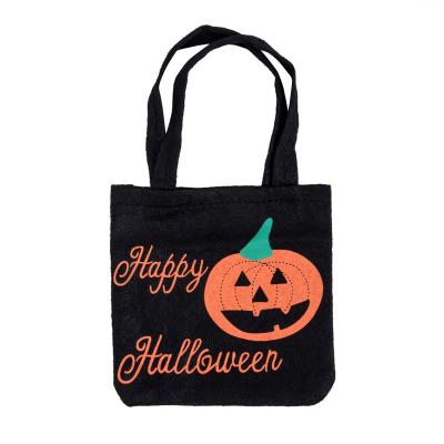 China Cute Halloween Decoration Handmade Crafts Felt Candy Basket For Halloween Decoration for sale