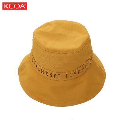 China Wholesale Soft Breathable Embroidery Logo Big Brim Bucket Hat Logo Fishing Cap Bucket Hats Custom Made Quality Cotton for sale