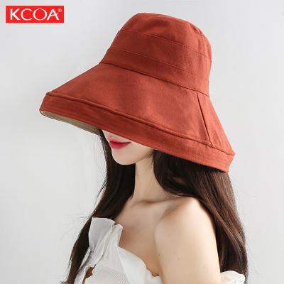 China New Fashion Soft Breathable Promotional Custom Design KCOA Big Brim Fisherman Hat Womens Bucket Hat for sale