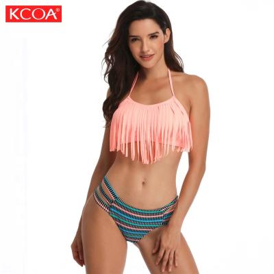 China 2021 hot sale antibacterial fashion cheap two piece bikini set for women for sale