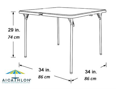 China Durable Wholesale Outdoor Durable Multi Purpose Banquet Square Plastic Folding Mahjong Camping Table for sale