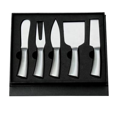 China Sustainable Hot Selling Stainless Steel Cheese Cutlery Set With Gift Box Custom Logo Cheese Knife Set for sale