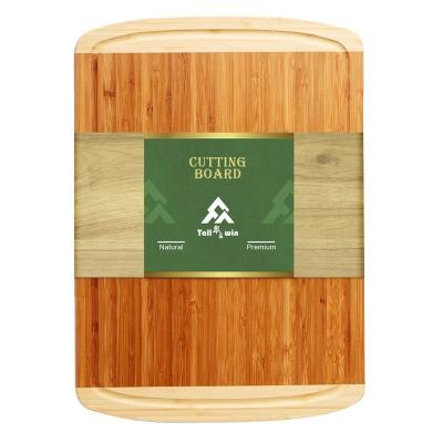 China Amazon Sustainable Hot Sale Custom Wooden Chop Cut Board Wholesale Organic Bamboo Cutting Board for sale