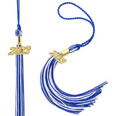 China 2023 Viable Graduation Gown Hat Mixed Tassel Charm Tassels For 2023 Year Gold Charms Graduate Honor Tassel for sale