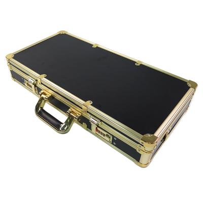 China Fashion China Products Rolling Gold Aluminum Travel Barber Tool Custom Case for sale