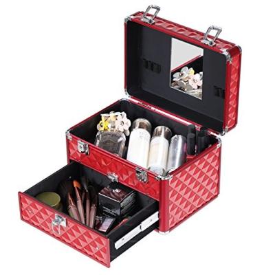 China Dustproof/Waterproof/Fireproof Professional Makeup Brush Bag 3 Layers Cosmetic Artist Organizer Kit for sale