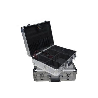 China Outdoor Locking Silver Aluminum Fishing Rod Carry Case for sale