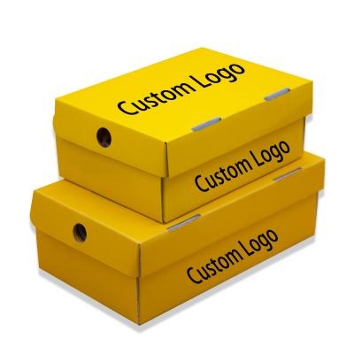 China Recyclable Shoe Packaging Shoes For Shipping Cosmetic Packaging Custom Logo Carton Box for sale