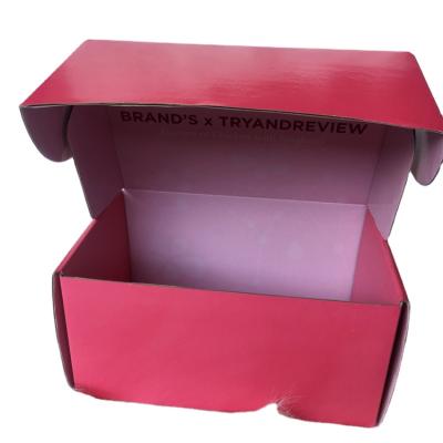 China Custom Colored Corrugated Cardboard Recyclable Custom Colored Apparel Mailing Mailer Boxes Apparel Ad Boxes for sale