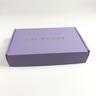 China Biodegradable Luck Packaging Custom Logo Apparel Shoes Recycled Paper Shipping Box for sale