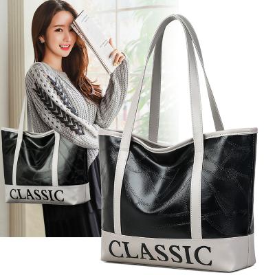 China Soft Women's Lightweight Square Tote Shoulder Bag Handbag Daily Waterproof Portable Basic Durable Large Capacity for sale