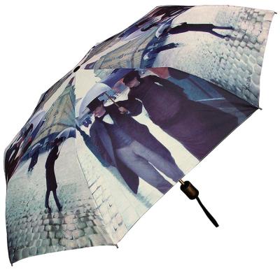 China Folding Umbrellla Mini City Print Caillebotte Paris Multi Umbrella Caillebotte Paris Automatic Open Narrow Arc 42