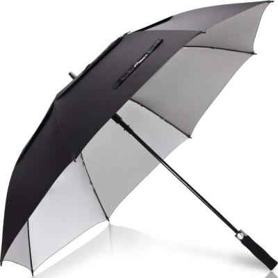 China Straight Rod Umbrella 62/68 Inch Large Vented Windproof Golf Umbrella Including Classic Version Double Canopy And UV Protection Rain And Sun Umbrella for sale