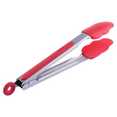 China Sustainable Multifunctional Food Grade Silicone Staples GRILL Staples Food Tongs for Kitchen and Baking for sale