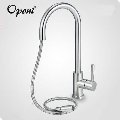 China China Factory Thermostatic Faucets Stainless Steel 201 304 Commercial Pull Down Supplement Water Sink Basin Pull Out Kitchen Faucet for sale