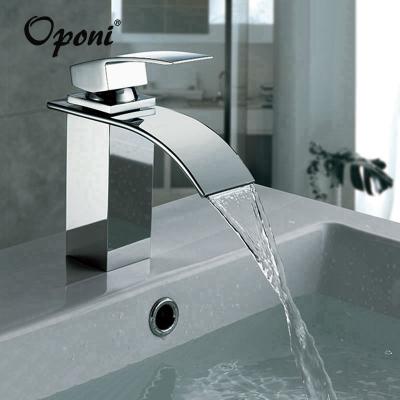 China New Model Metered Faucets Bathroom Wash Hand Waterfall Basin Faucet Manufacturers for sale