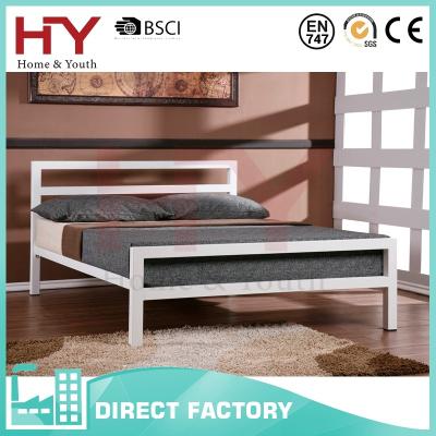 China Comfortable modern appearance made in china square tube metal bed for sale