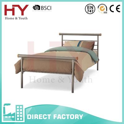 China Comfortable Modern Design Metal Youth Single Bed for sale