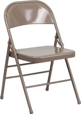 China Maison Furiture Hercules Series Triple Braced of Leisure Chair and Metal Quad Hinged Red Folding Chair for sale