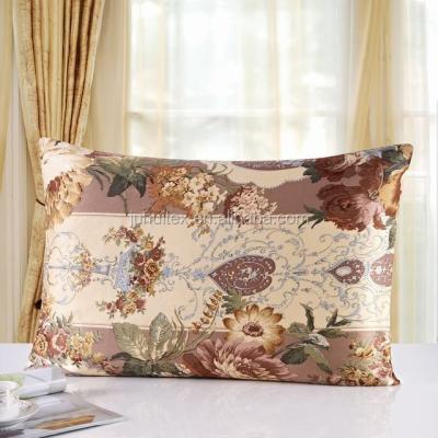 China Viable Custom Pure Silk Print Design Luxury Pillowcase 16mm Pillowcase Manufacturer Silk Pillow Case for sale