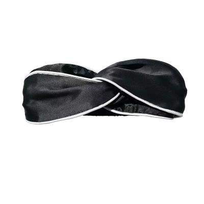 China Fashion Wholesale Custom 6A Grade Silk Headband Silk For Sleep Sleeping 100% Pure Silk Headband for sale