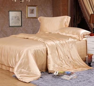 China Factory straight hair 100% pure disposable luxury silk bedding four color texture is soft for sale