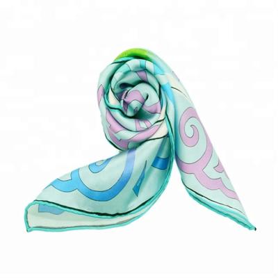 China 50*50cm Simply 100% Pure Silk Printed Scarf for sale