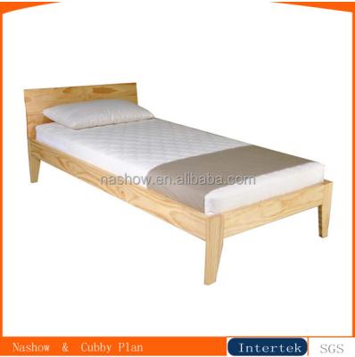 China Cheap Single Wooden Kids Wooden Bed for sale