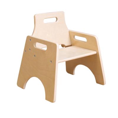 China Solid Wood Nahow LMTC-002M Barness Toddler Chair - Medium Toddler Stackable Wooden Chair for sale