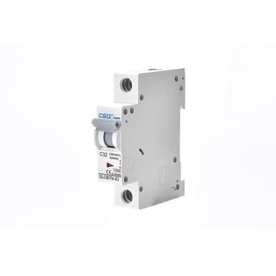 China GLOB7N (L7N) 1P 63A MCB Types 6KA Circuit Breaker Motorized Circuit Breaker for sale