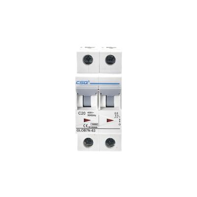 China 63A MCB Electric Leakage Breaker Miniature Circuit Breaker 6KA for sale