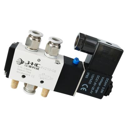 China DC 12V 5 Way 2 Position General Position Pneumatic Air Solenoid Valve 4V210-08 For Sale for sale