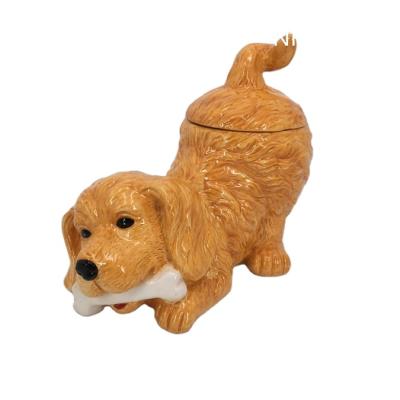 China Doggie biscuit jar home ceramic cute storage cookie jar doggie decoration different kind of dogs cookie jar factory direct, BSCI, SEDEX audit for sale