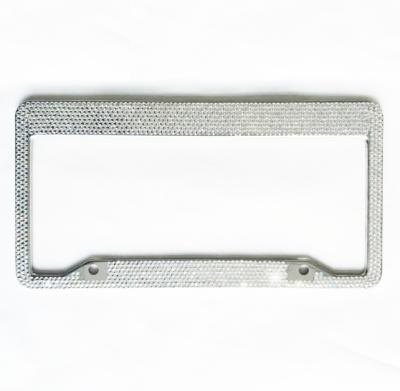 China Durable OEM Customize Bling Decoration Crystal Car Plate Number License Plate Frame for sale