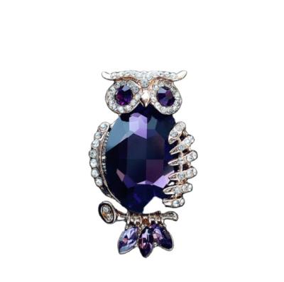 China Bling Car Air Freshener Alloy Durable Metal Bling Crystal Car Owl Air Freshener Refresh Air Freshener Car for sale