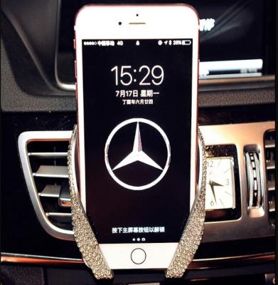 China The Universal Adjustable Shinny Red Car Mobile Phone Holder Car Mount Phone Holder Mobile Phone Holder For Iphone for sale