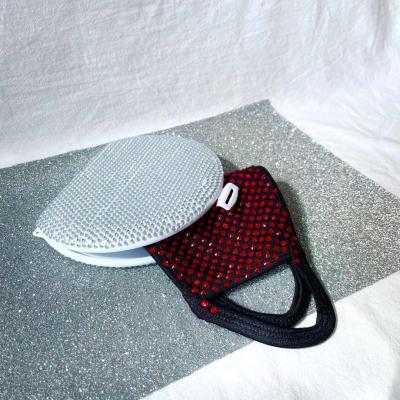 China Color.high Quality.washable.eco-friendly.colorful OEM Rhinestone Mask Holder Box Portable Storage Case Colorful Antibacterial Mask Case For Mask for sale