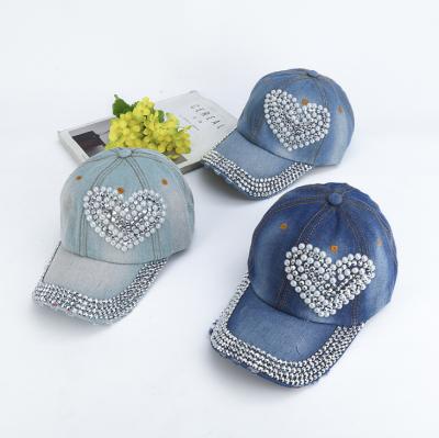 China JOINT wholesale cowboy hats bling rhinestone baseball cap men's hats sports bling hats for sale