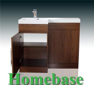 China wallnut color modern bathroom cabinet for sale