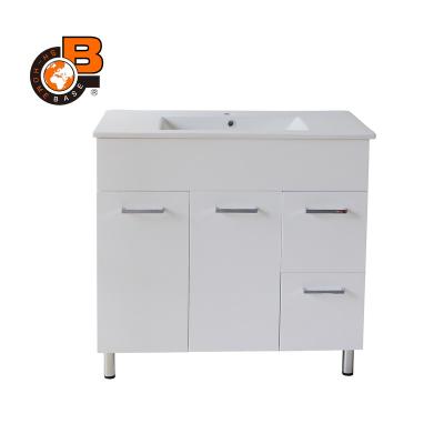 China Australia Environmental Friendly Bathroom Floor Standing Vanity Cabinets for sale