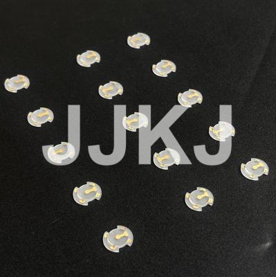 China Custom shape Sapphire Optical Blank Sapphire Single Crystal Material with Metallization for sale