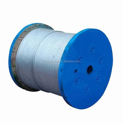 China Fix and Hanging Tie Systems Galvanized Steel Wire 1 x 7 Wire for Messenger Wire, Overhead Groundwire and Stay Wire for sale