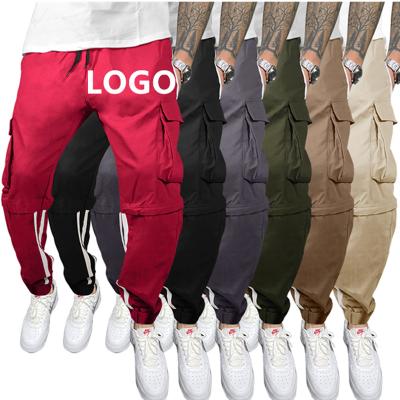 China Anti-wrinkle casual sports men's big pocket pants cotton jumpsuits jumpsuits spring autumn men's pants for sale