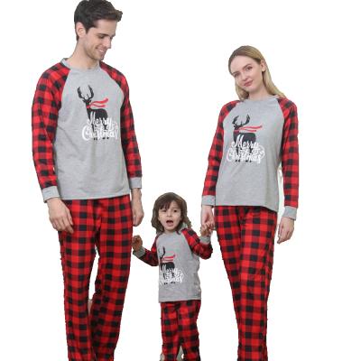 China New QUICK DRY Christmas Family Printed Pajamas Set Baby Boy Girls Women Men's Holiday Suits for sale