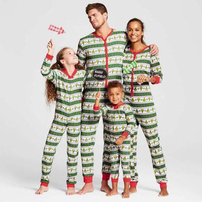 China 2021 QUICK DRY Hot Sale Family Matching Outfits Homewear Pajamas Sets Jumpsuit Family Christmas Pajamas for sale