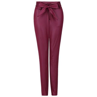 China Autumn Wholesale Women's Anti-pilling Streetwear Pants Plus Size Leather Pants For Women 2021 for sale