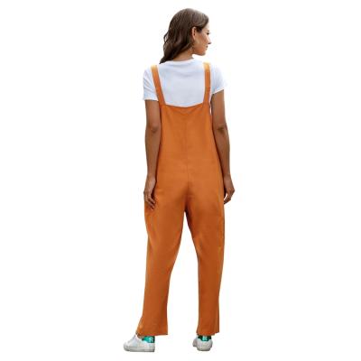 China Hot Selling Qualified Process Inspection Soft Oversized Loose Suspenders Women's Anti-pilling One-Piece Overalls for sale